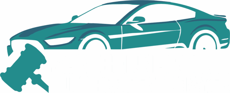 San Bernardino Auto Accident Lawyer logo white text